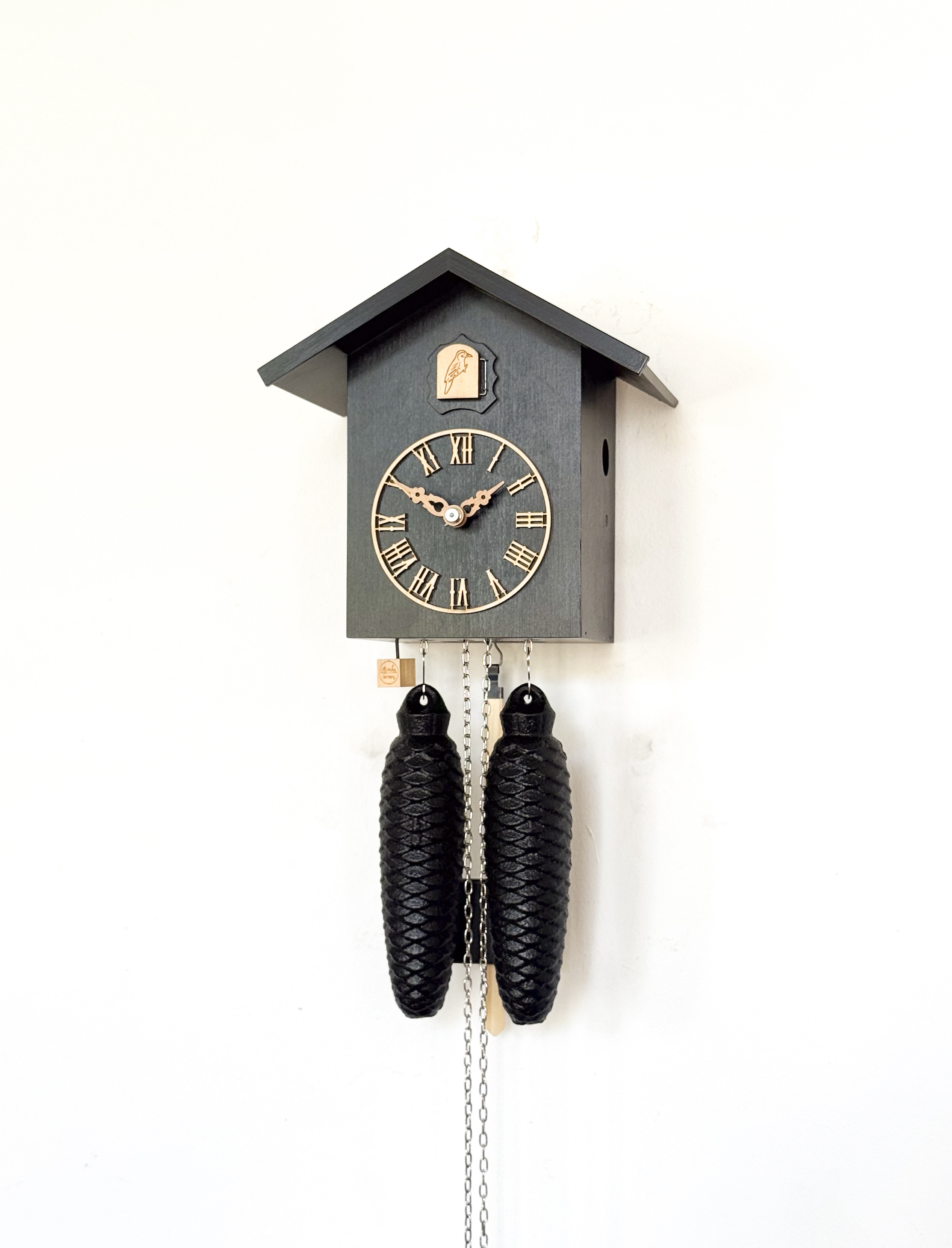 LIFE - Design cuckoo clock (black with numerals) Rombach & Haas