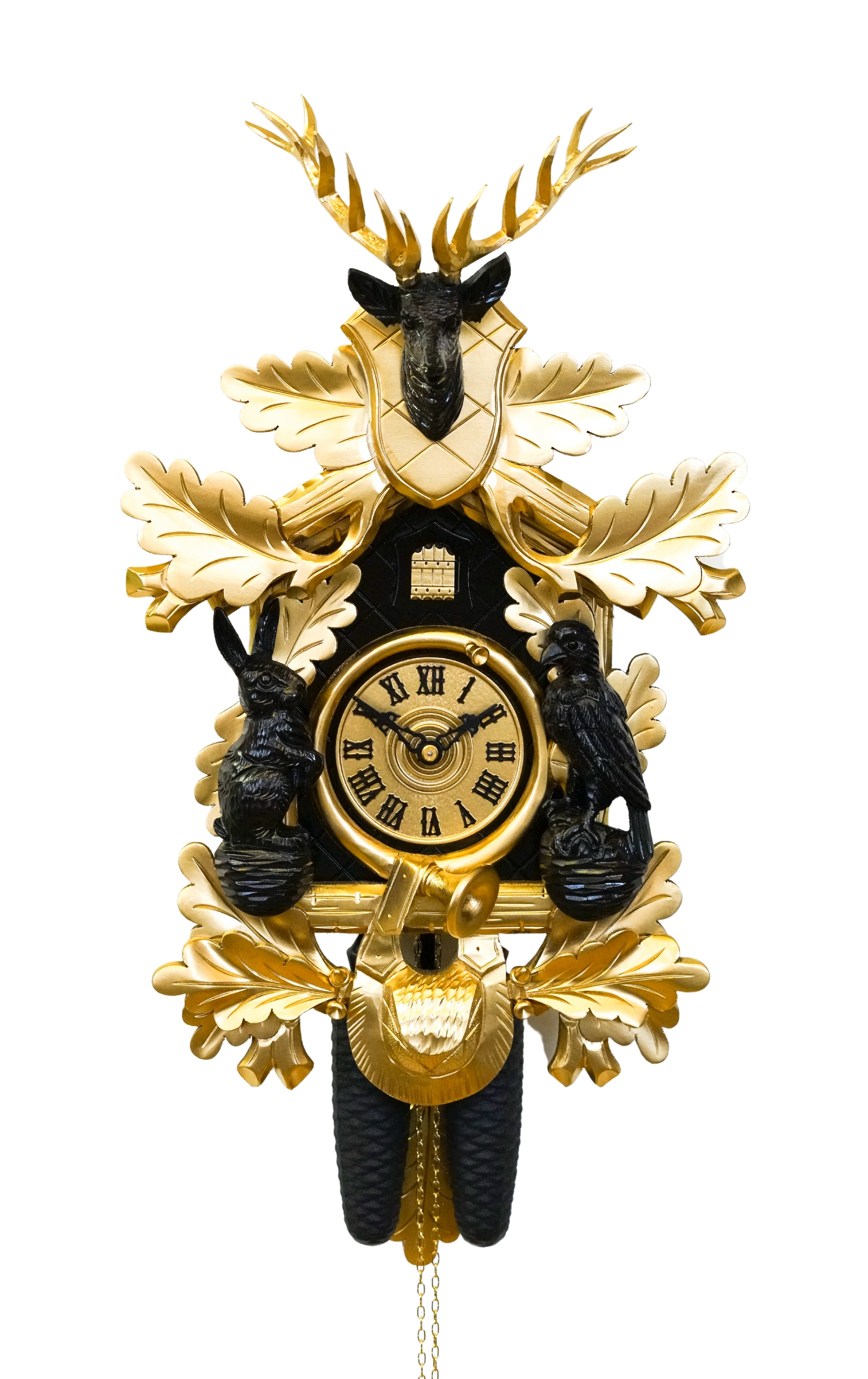 COLORED - Design cuckoo clock (gold/black) Rombach & Haas COLORED - Design cuckoo clock (gold/black) Rombach & Haas