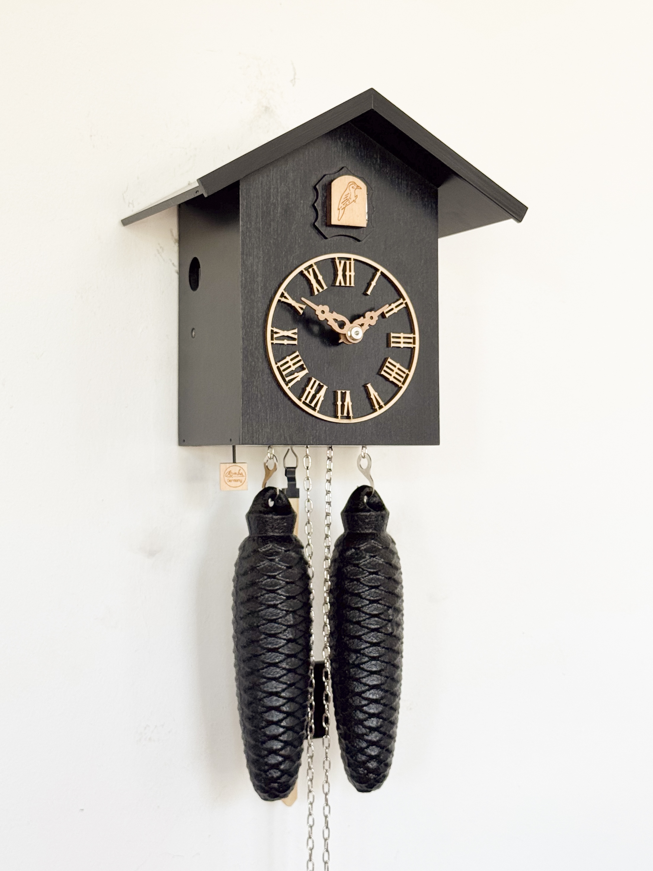 LIFE - Design cuckoo clock (black with numerals) Rombach & Haas