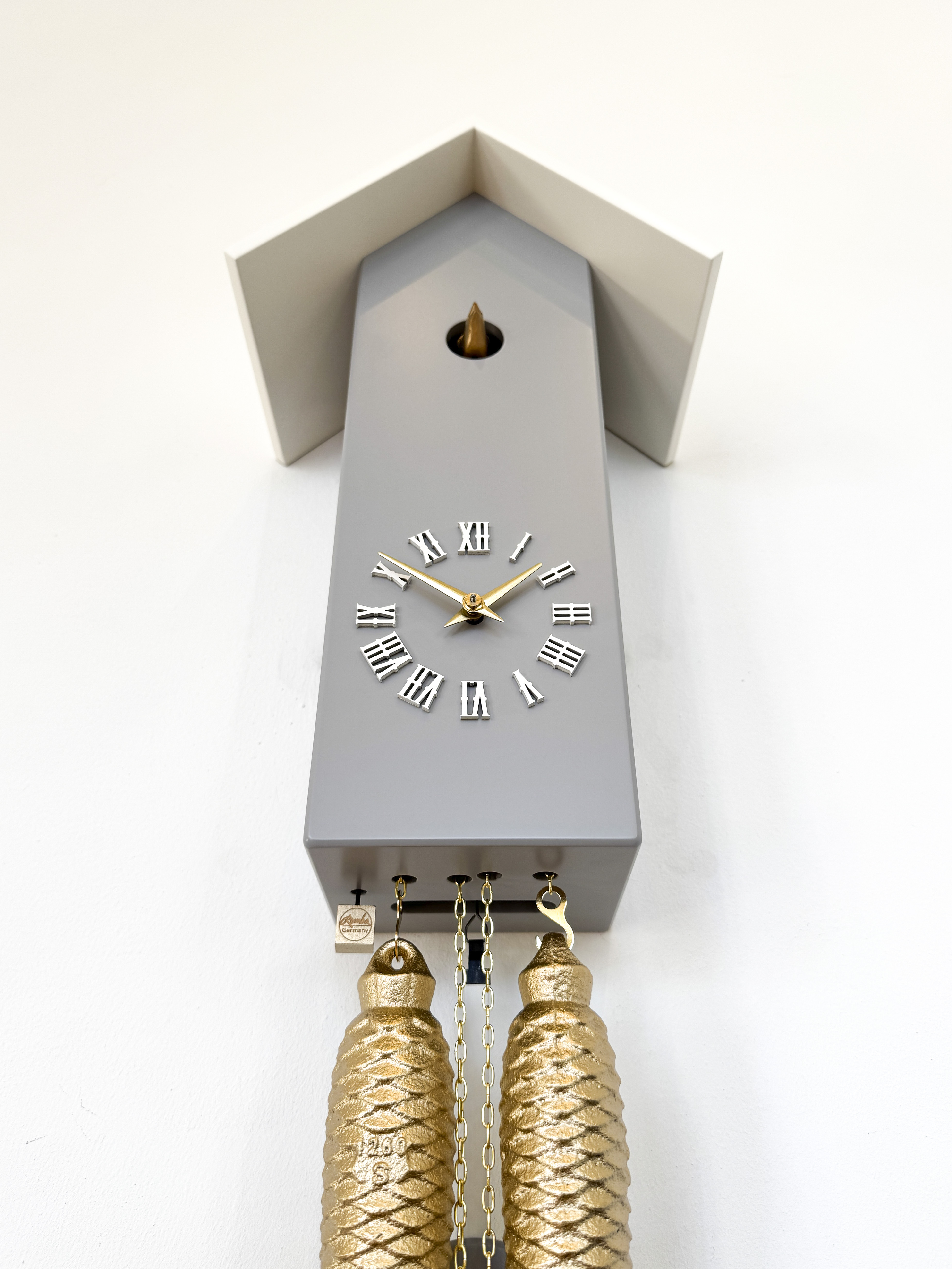 CLASSIC - Design cuckoo clock (grey/gold/silver) Rombach & Haas