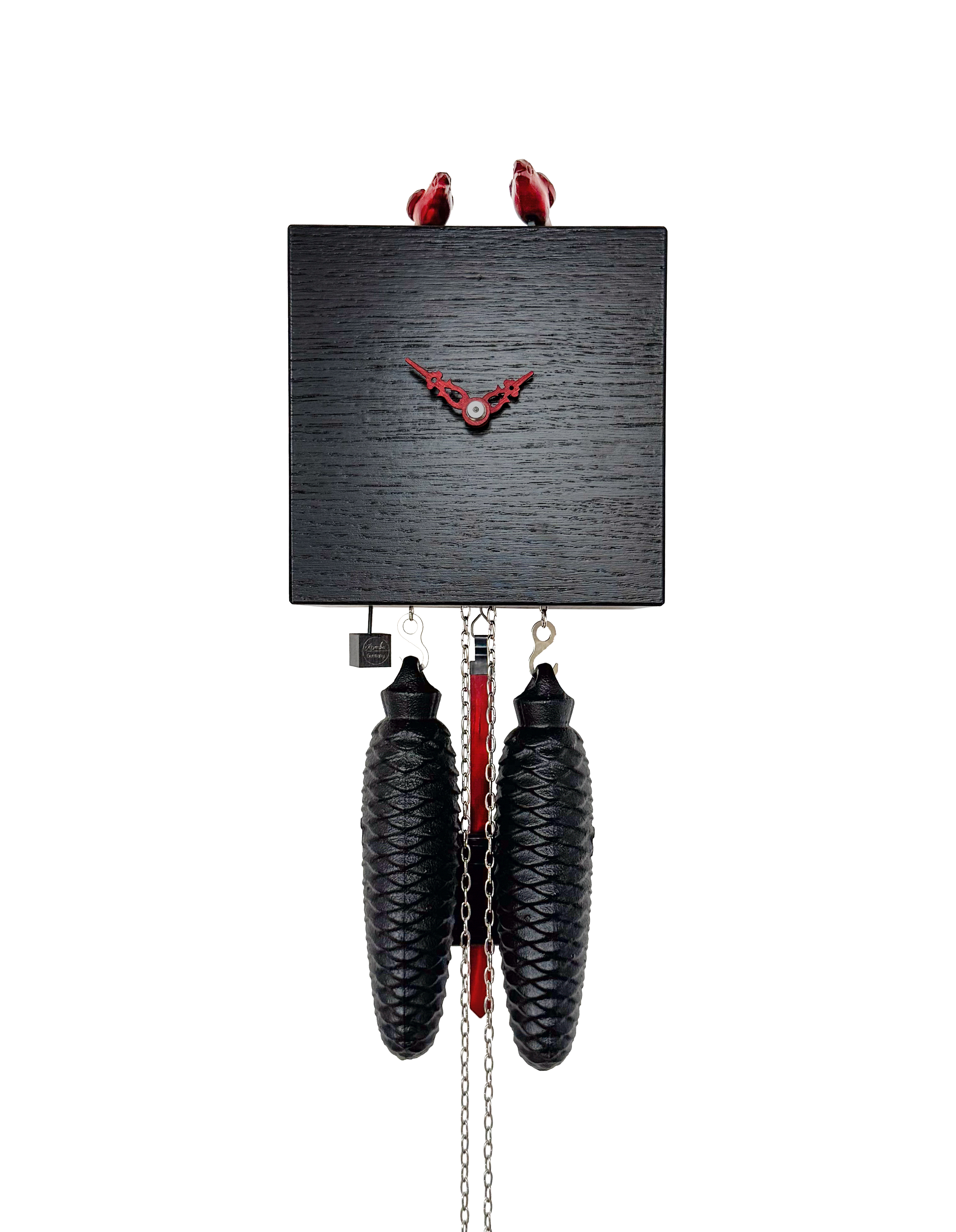 DUETT - Design cuckoo clock (black) Rombach & Haas