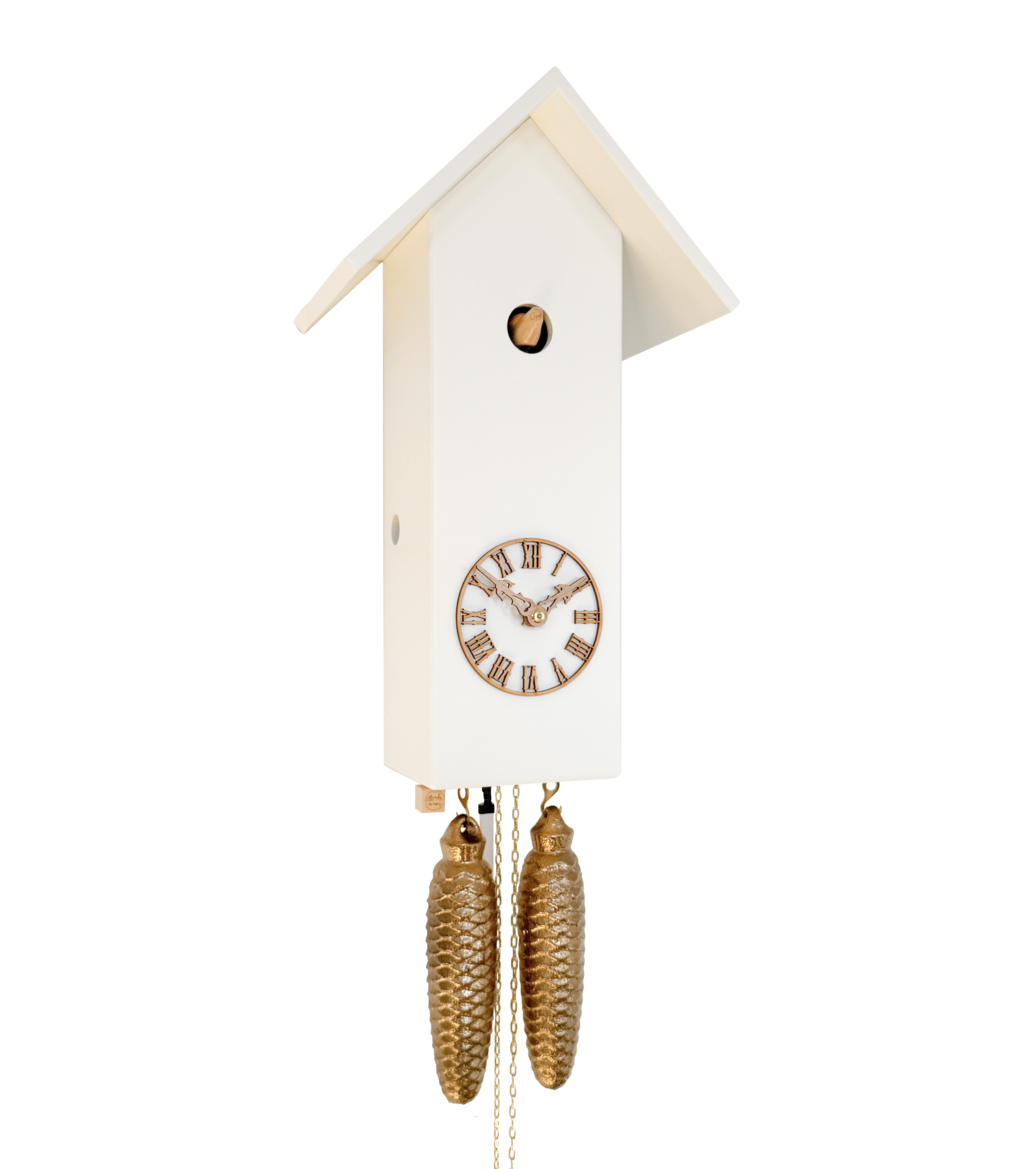CLASSIC - Design cuckoo clock (white/wood natural) Rombach & Haas