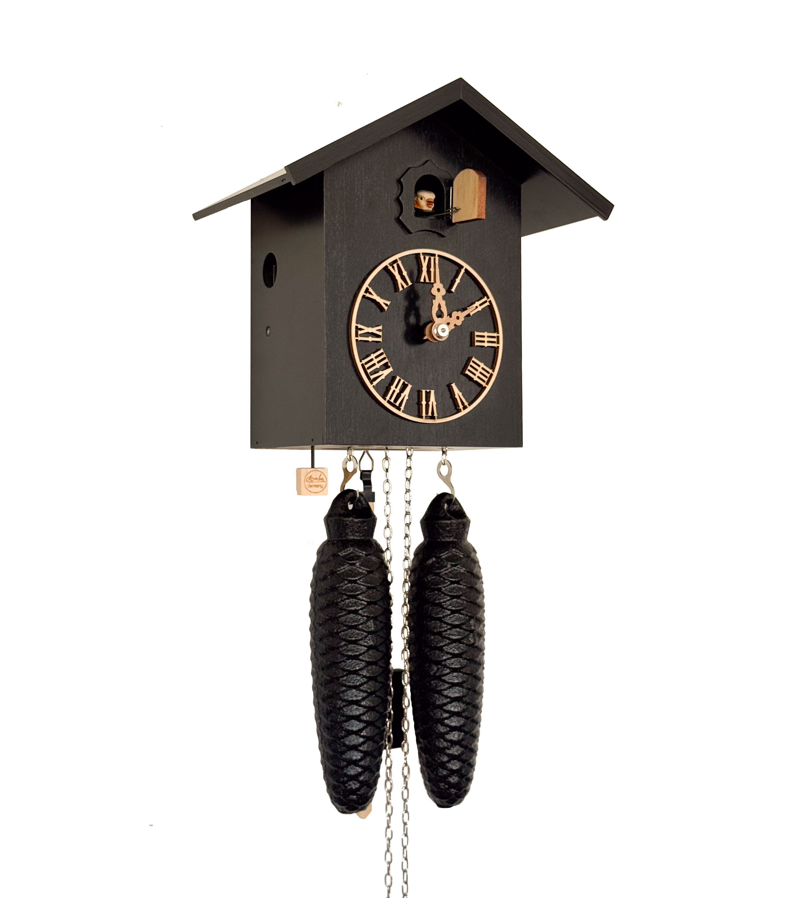 LIFE - Design cuckoo clock (black with numerals) Rombach & Haas