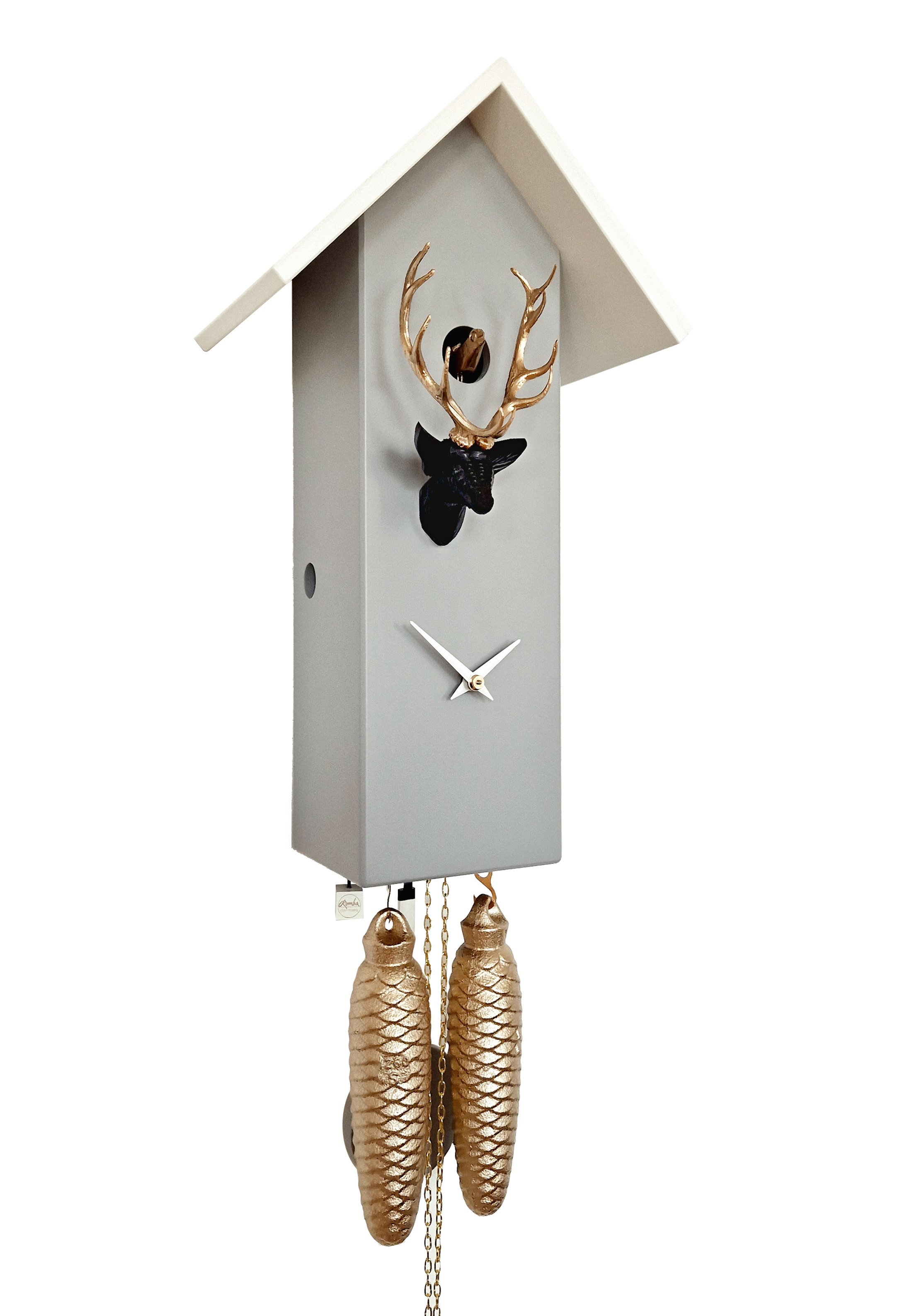 CLASSIC - Design cuckoo clock (grey/gold/silver) Rombach & Haas