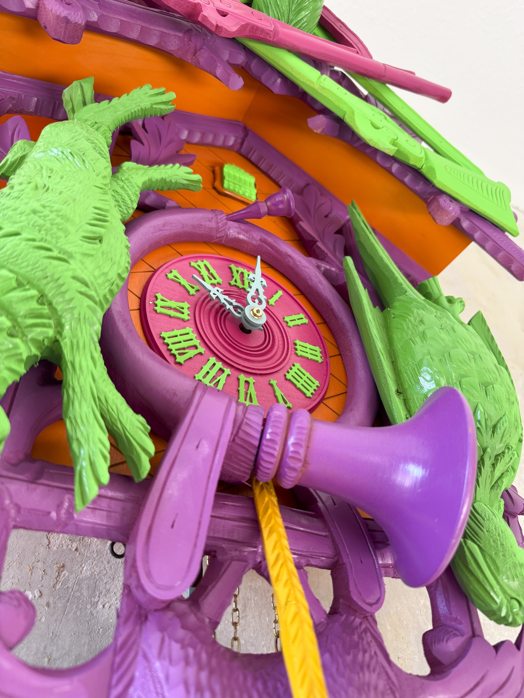 ART-line cuckoo clock SWR-clock (one of a kind) by Selina Haas