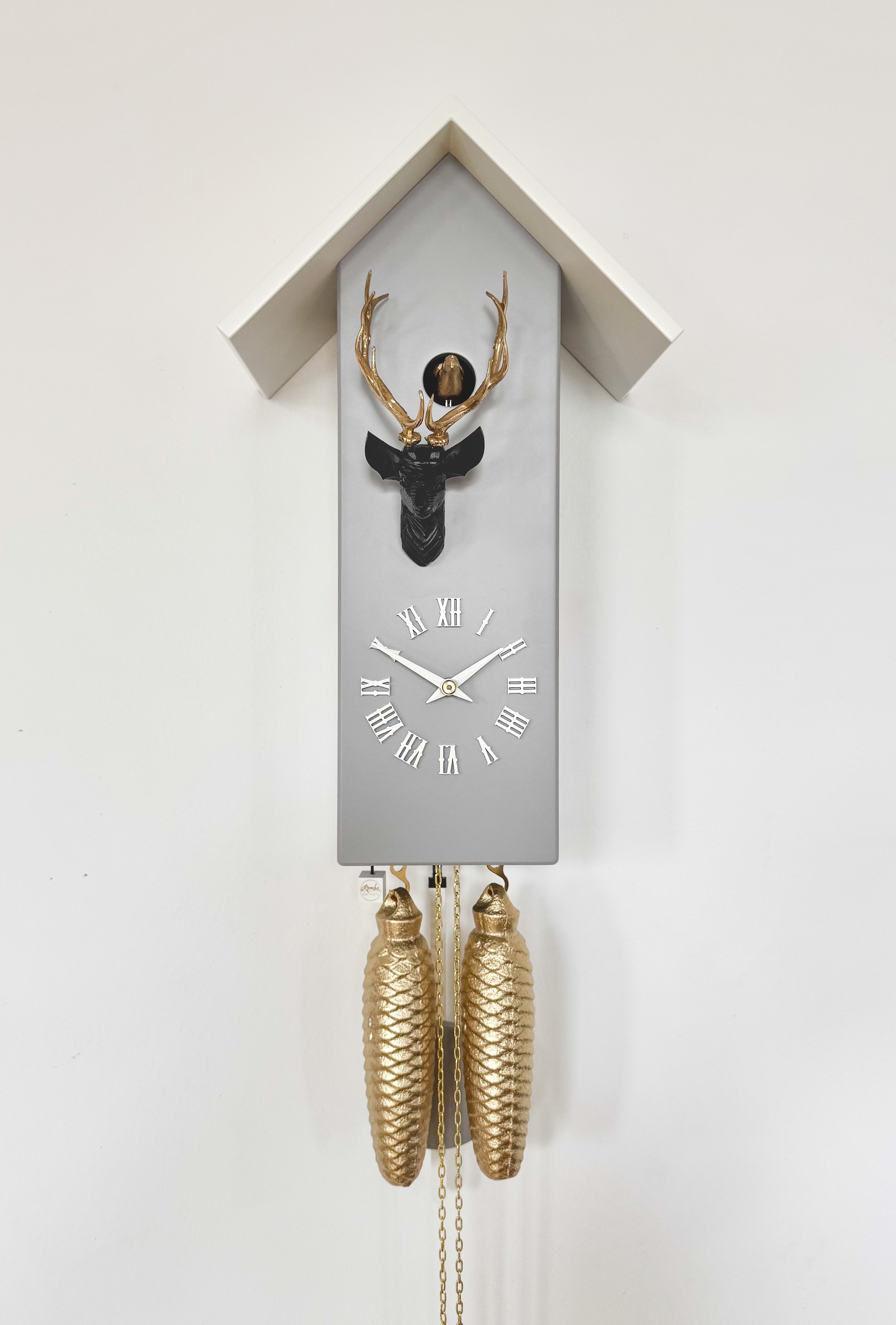 CLASSIC - Design cuckoo clock (grey/gold/silver) Rombach & Haas