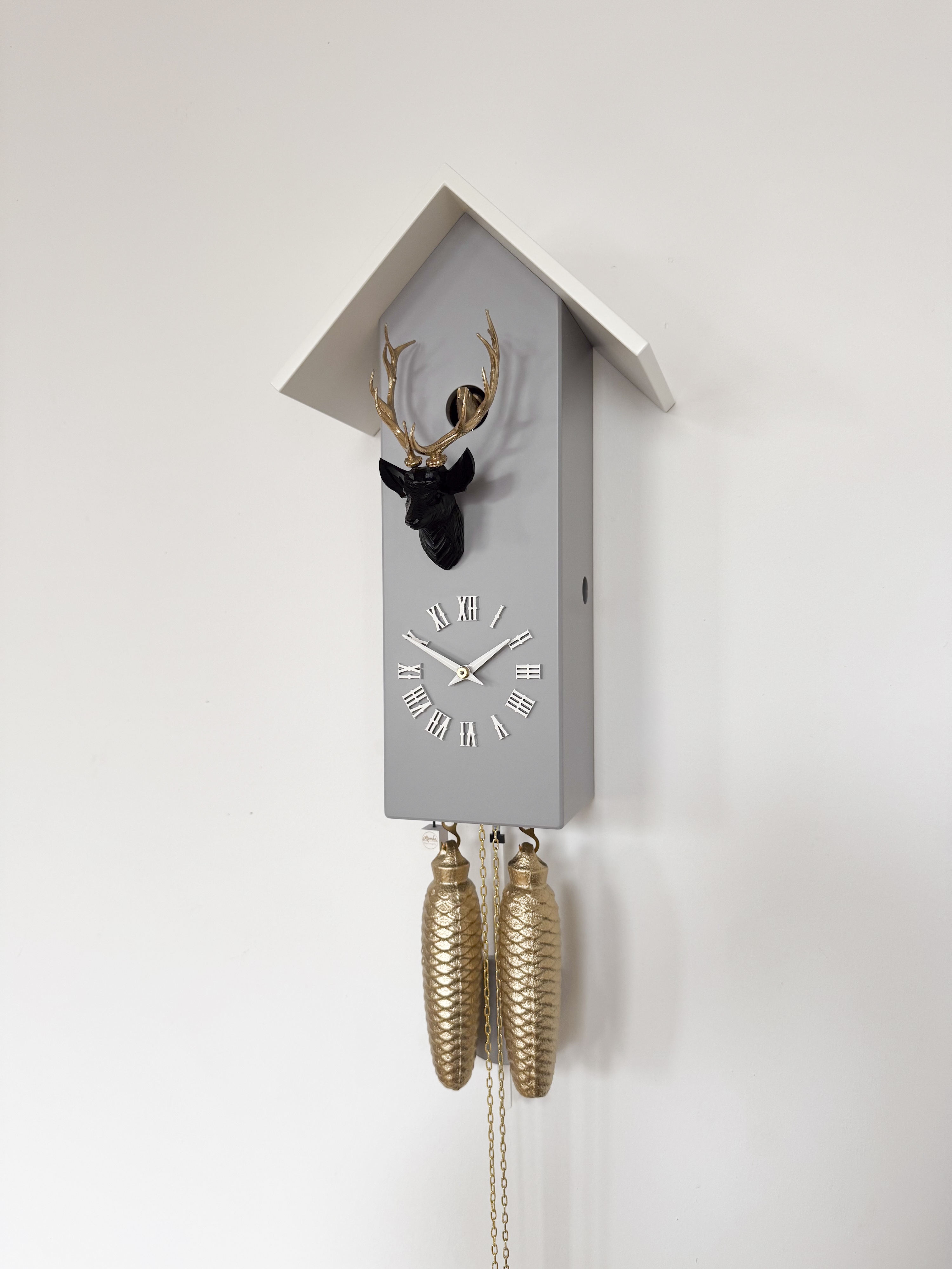 CLASSIC - Design cuckoo clock (grey/gold/silver) Rombach & Haas