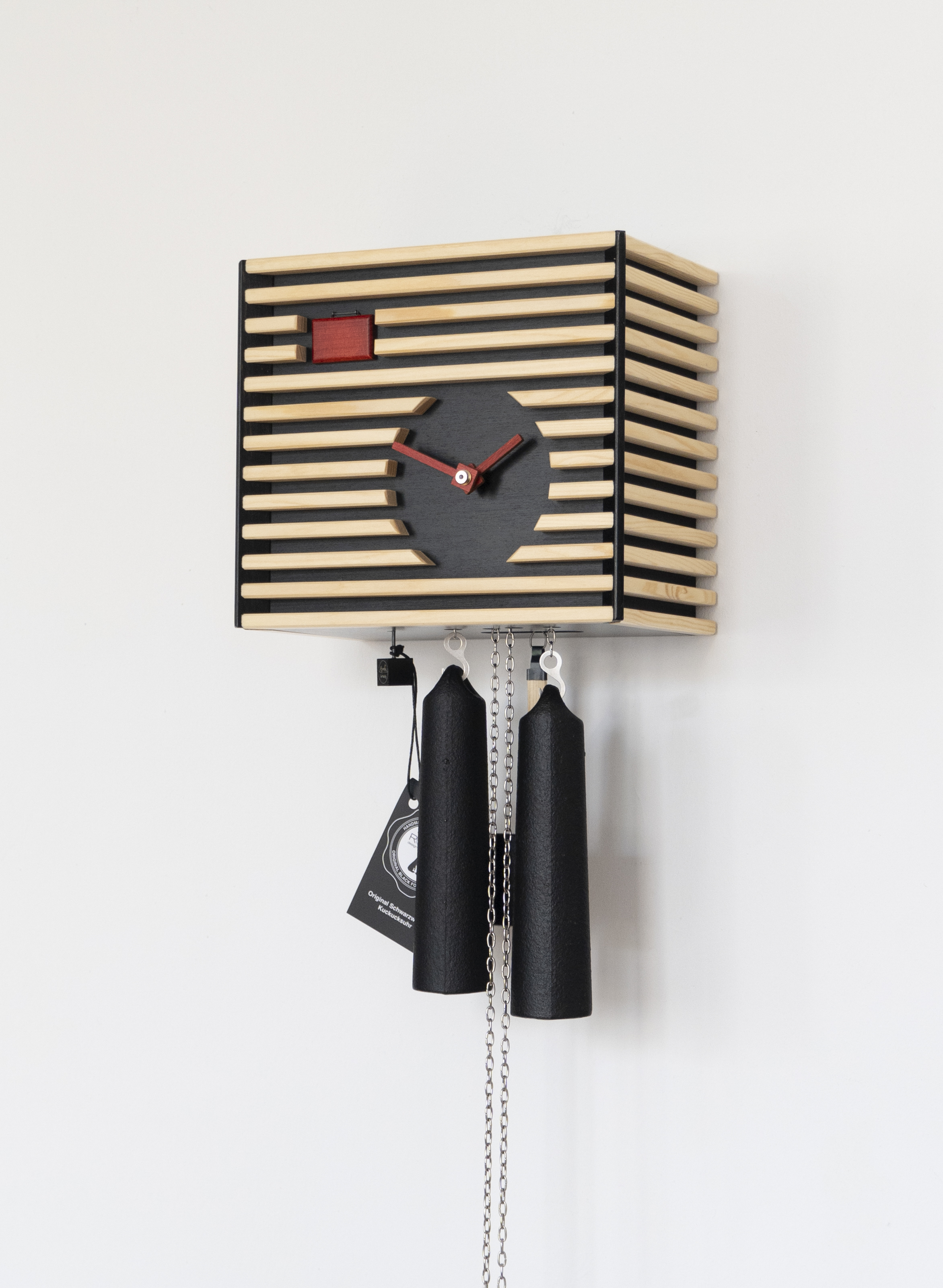 BAUHAUS - Design cuckoo clock (black) Rombach & Haas
