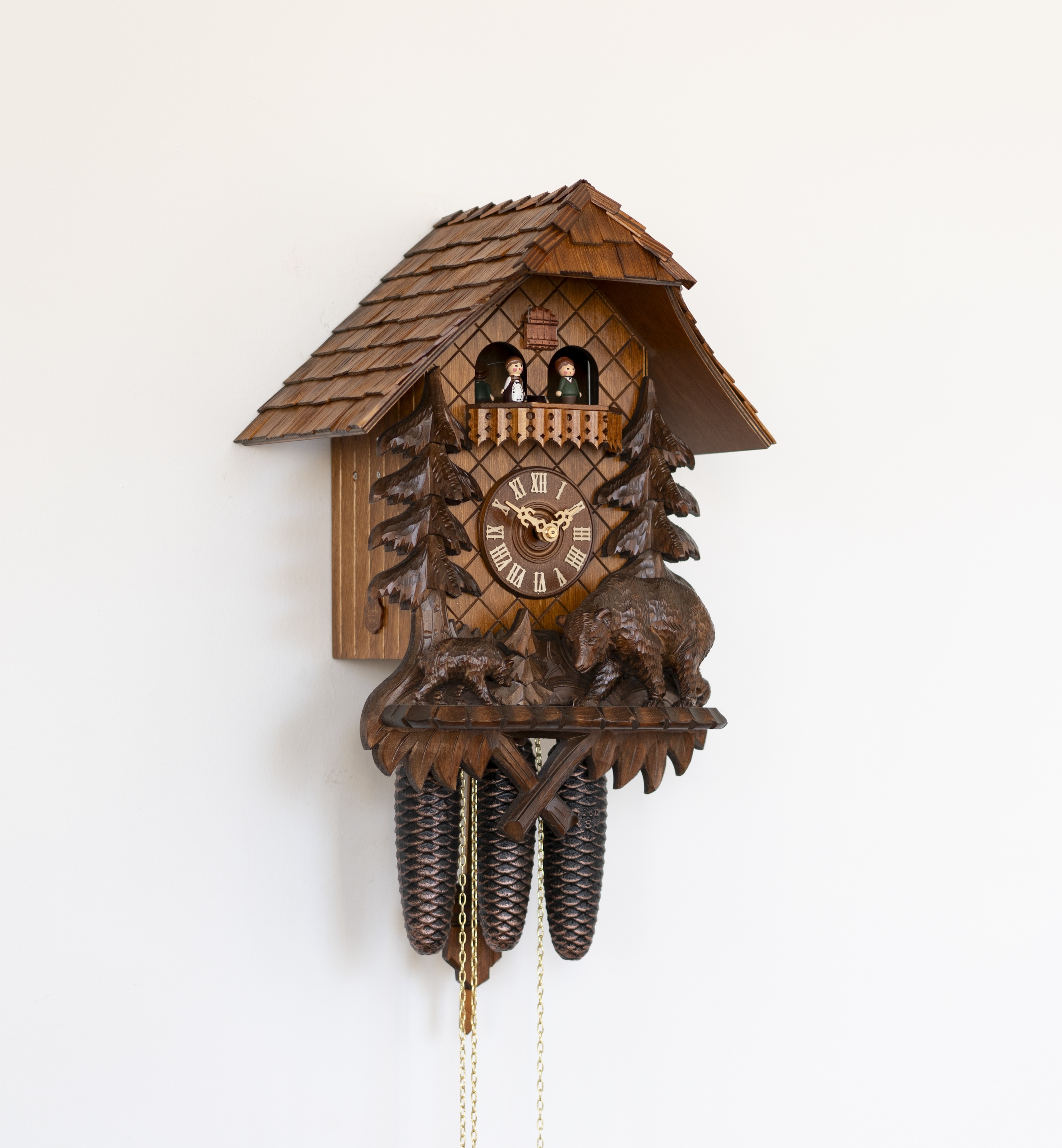 TRADITION - music cuckoo clock with bears by Rombach & Haas