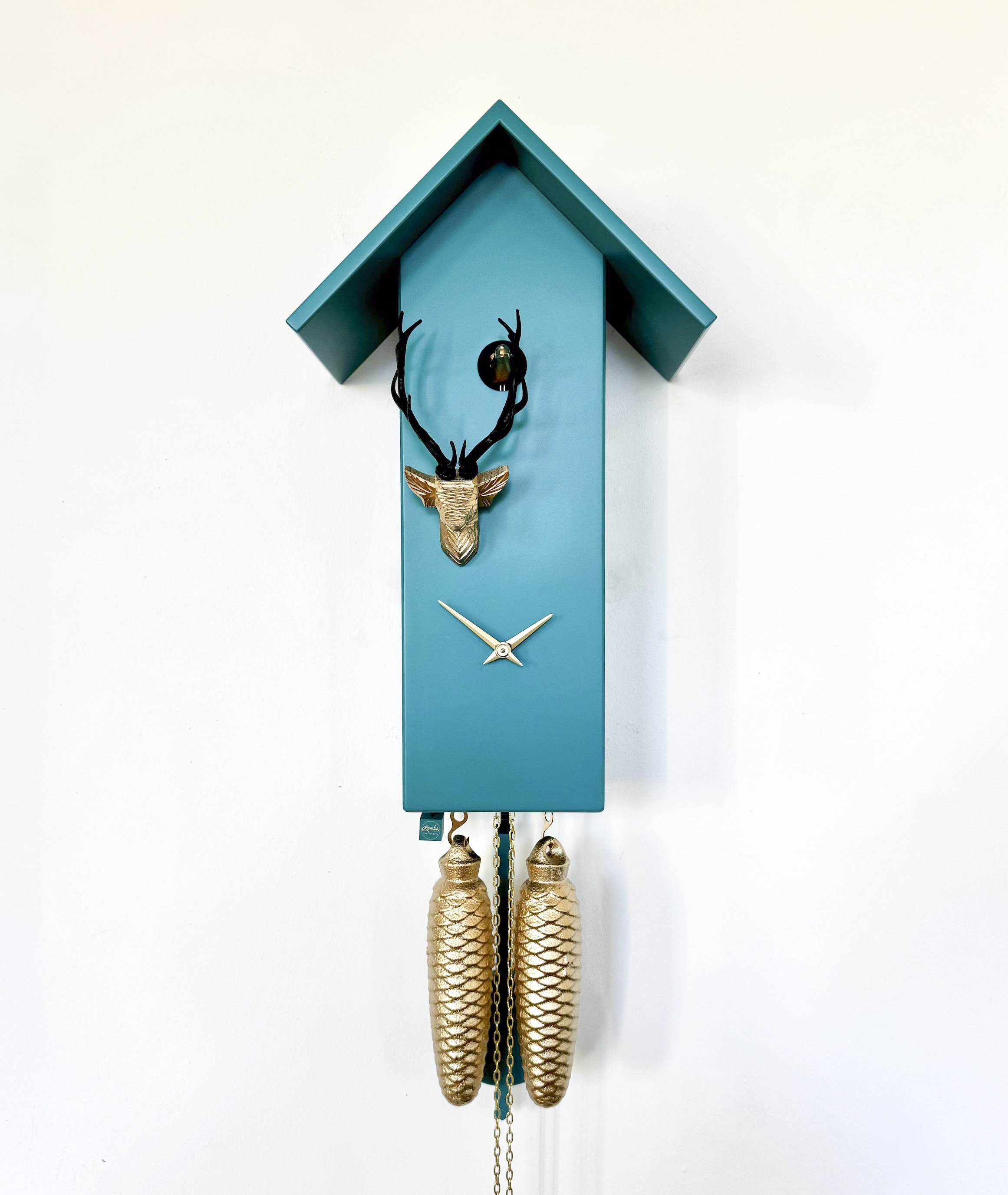 CLASSIC - Design cuckoo clock (blue/gold/black) Rombach & Haas