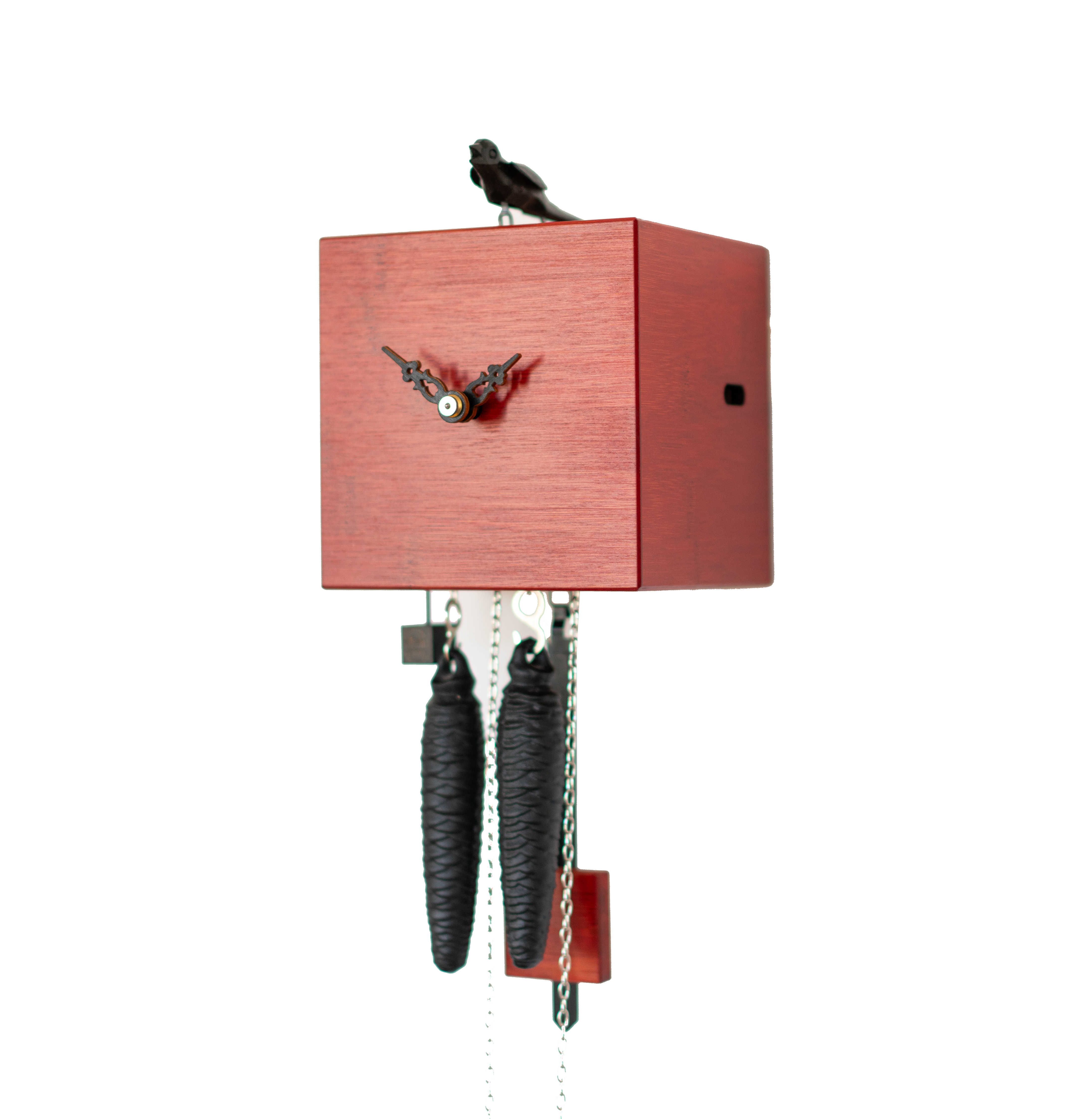 DUETT - (1-Tag) Design Kuckucksuhr (rot) Rombach & Haas