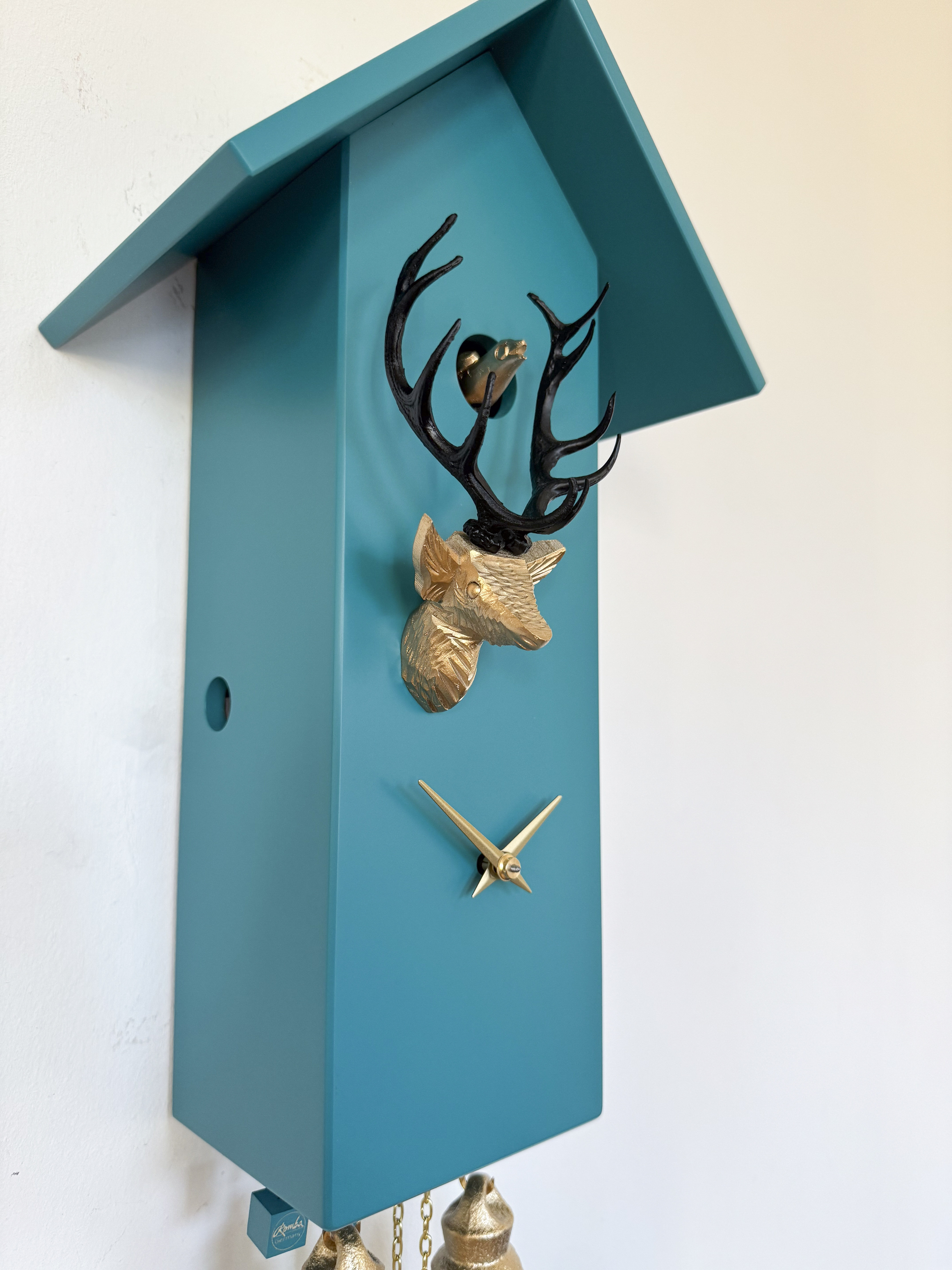 CLASSIC - Design cuckoo clock (blue/gold/black) Rombach & Haas
