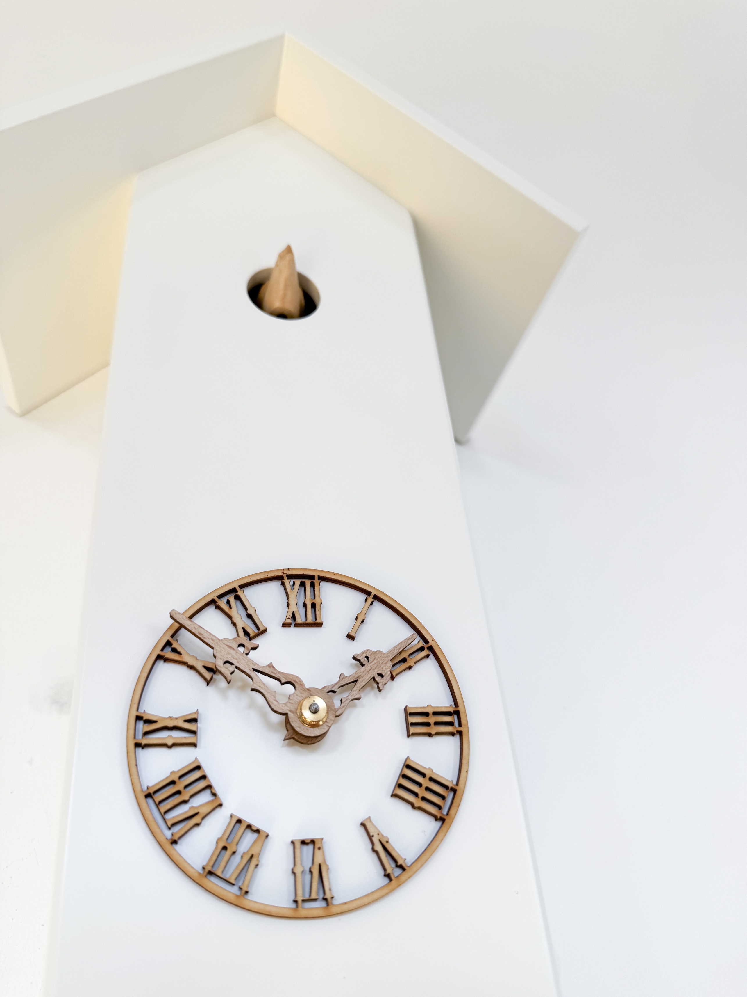 CLASSIC - Design cuckoo clock (white/wood natural) Rombach & Haas