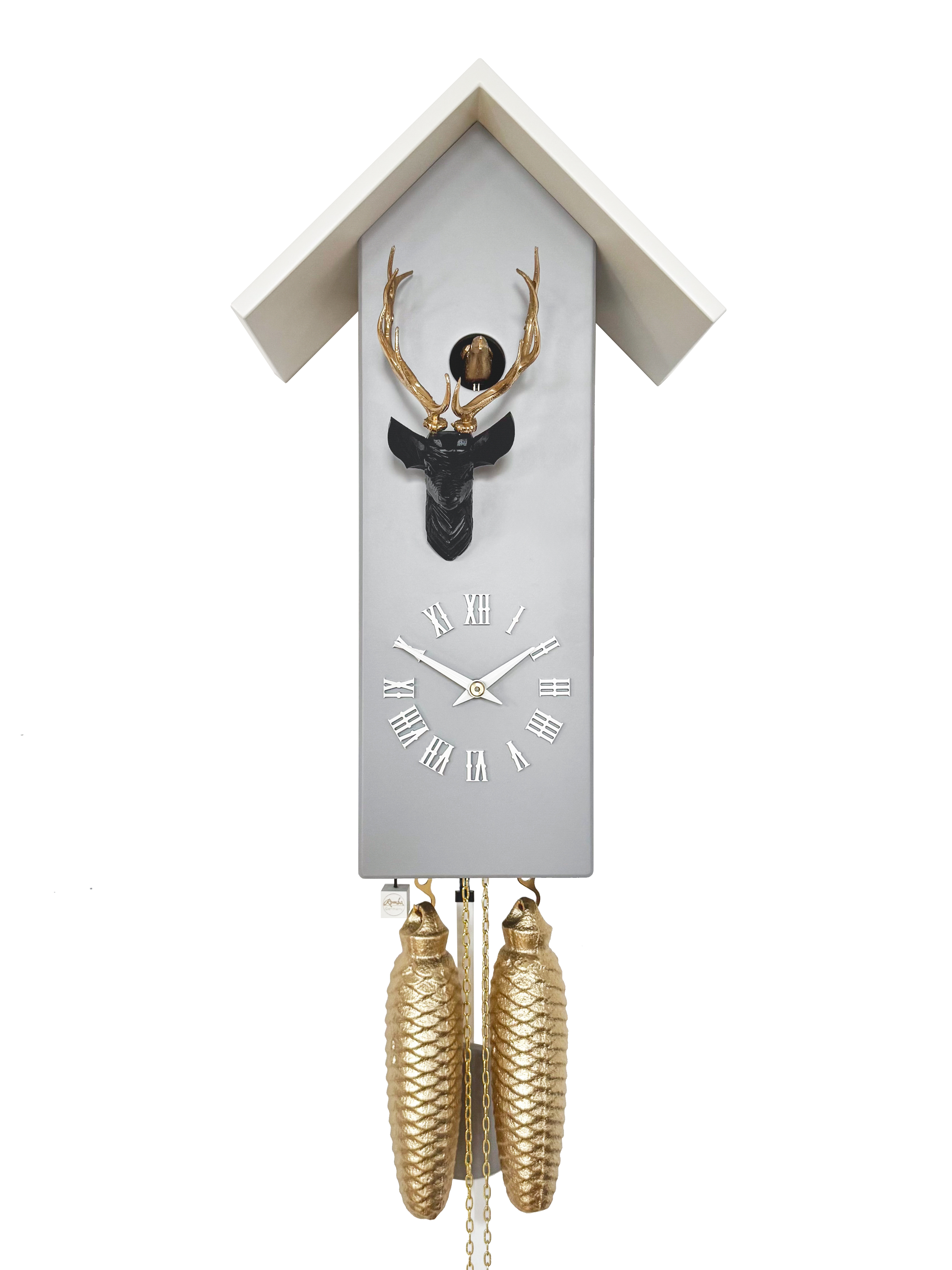CLASSIC - Design cuckoo clock (grey/gold/silver) Rombach & Haas