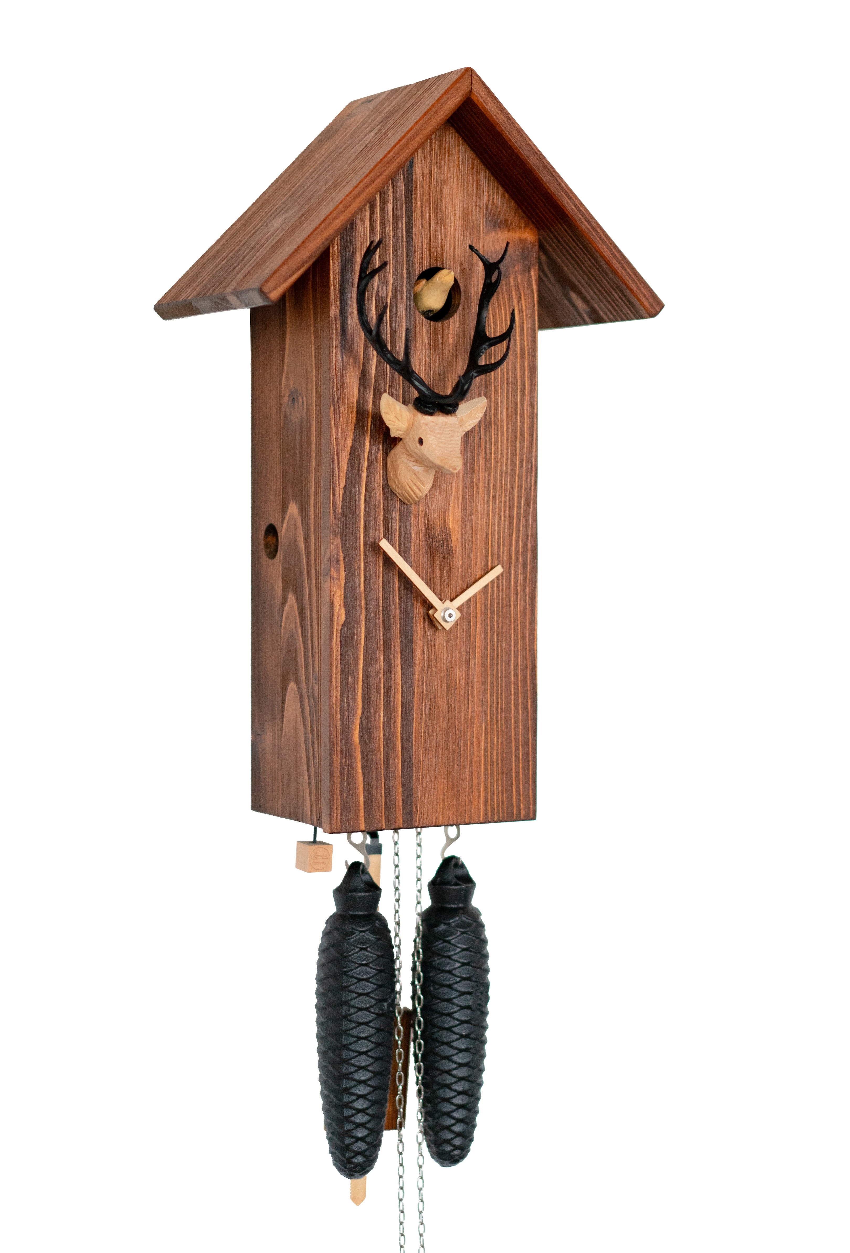 CLASSIC - Design Kuckucksuhr (braun/schwarz/natur) Rombach & Haas