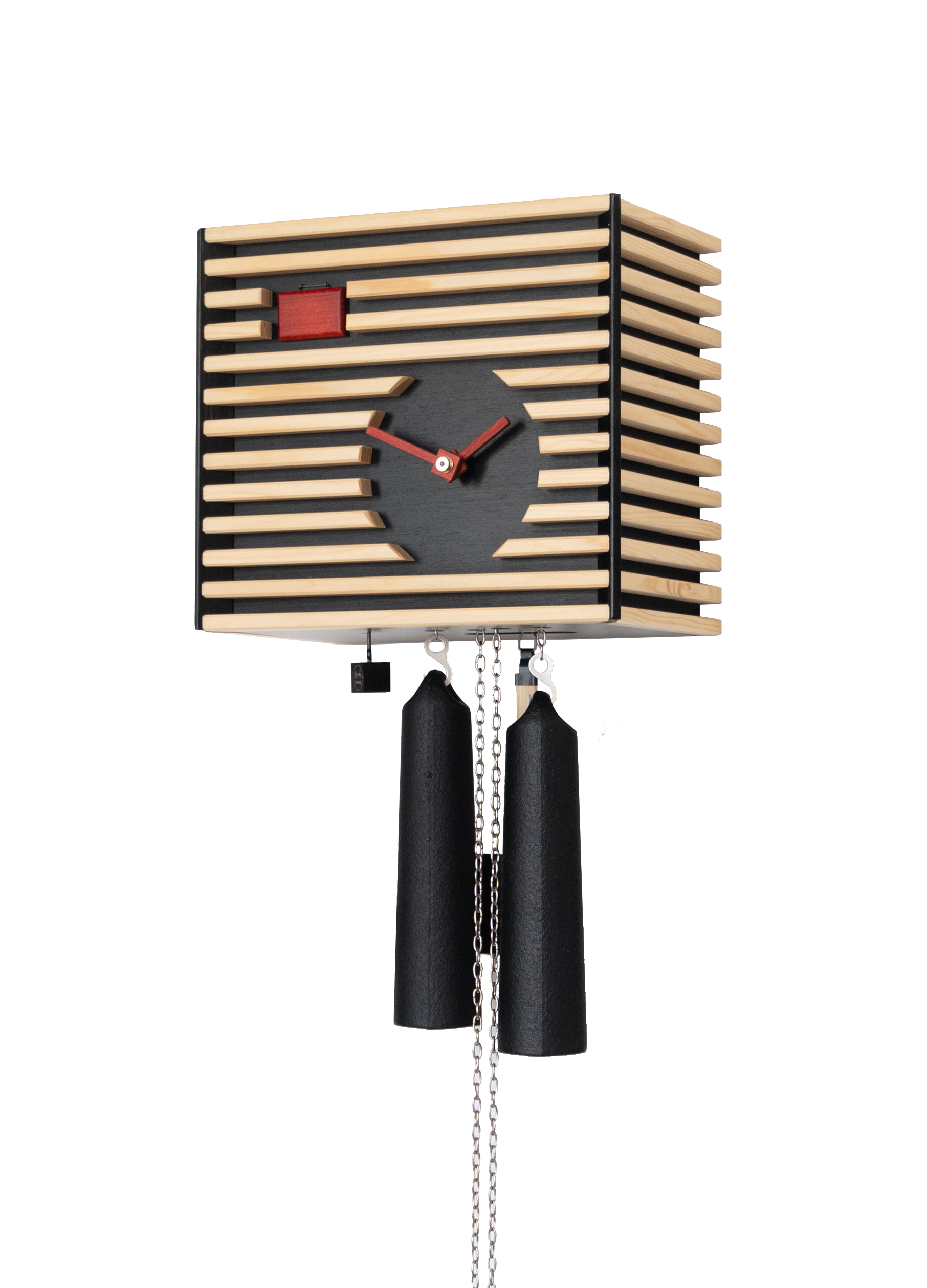 BAUHAUS - Design cuckoo clock (black) Rombach & Haas